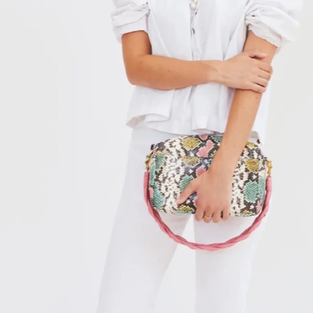 Clare V. Marisol - pastel snake print